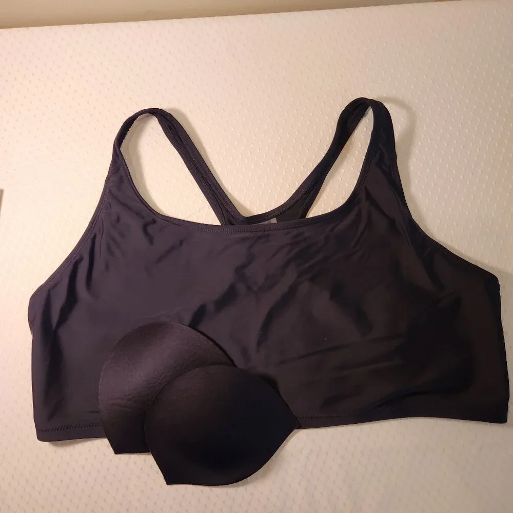 Modli / Calypsa Racerback Swim Bra Black‎ / 3X